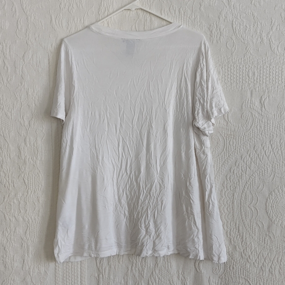 Rxb Sheer White Floral Tshirt Applique Flowers Embroidered Femme Goddess Spring - Picture 8 of 9